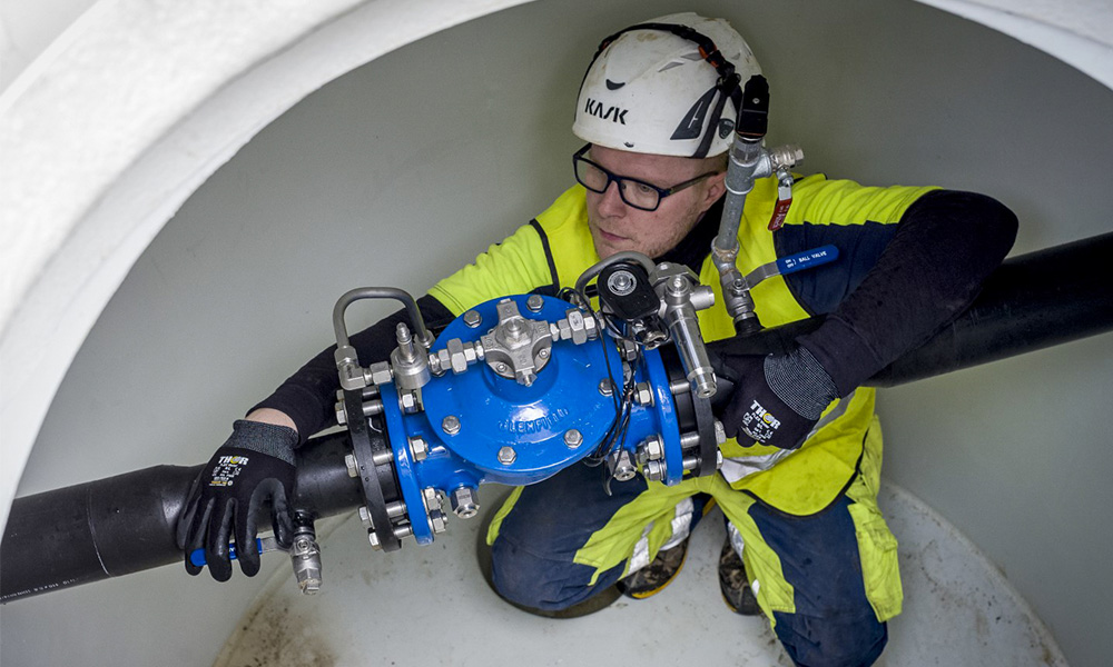 Optimising water pressure and reducing leakage with advanced smart valves in Klampenborg, Denmark